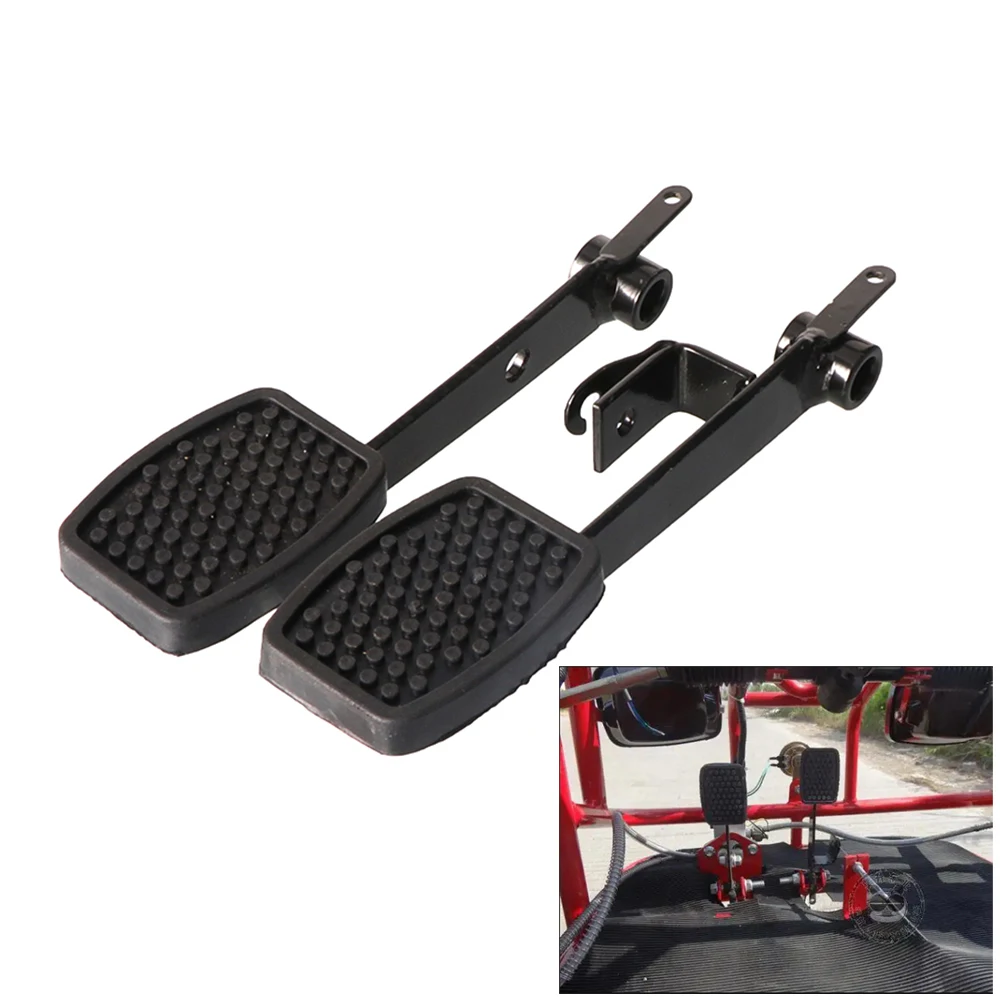 NEW Non-slip Foot Throttle Accelerator Throttle Speed Control Pedal Foot Brake Pedal For DIY Tricycle Quad Go Kart ATV UTV Buggy