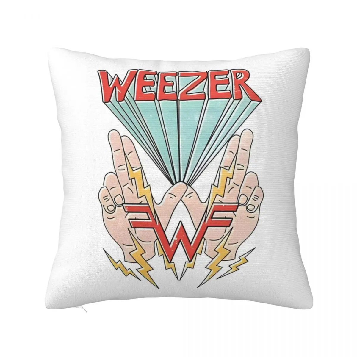 Weezer Pillow Case Cute Funny Pillow Cover Soft Graphic Cushion Cover Pillowcases For Living Room Chair