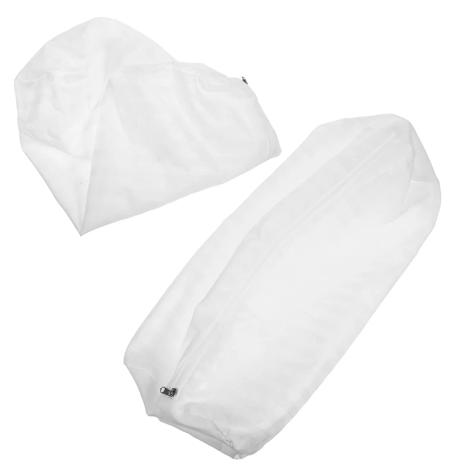 2Pcs Round Cylinder Pillow Inner Core Cover Soft Zippered Neck Roll Pillowcases Removable Washable Cushion Case for Sofa Seat