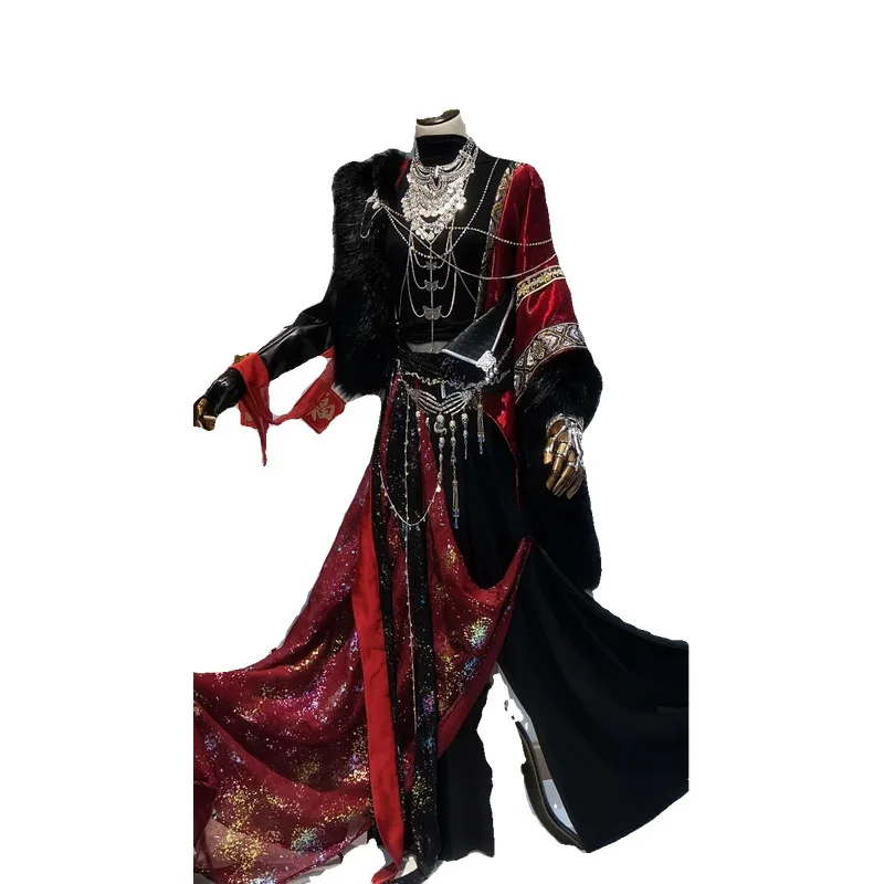 أزياء تيان غوان سي فو التأثيرية مجموعة كاملة من أزياء شيه ليان الغريبة هوا تشنغ أزياء الهالوين بدلة الكبار للرجال الذكور