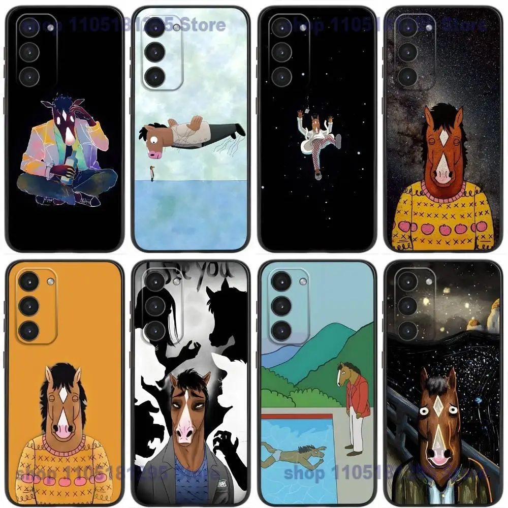 

B-BoJack Horsemans Phone Case For Samsung Galaxy A32,21s,22,31,52,53,72,73,Note20,8,9,10 Soft Silicone Black Cover