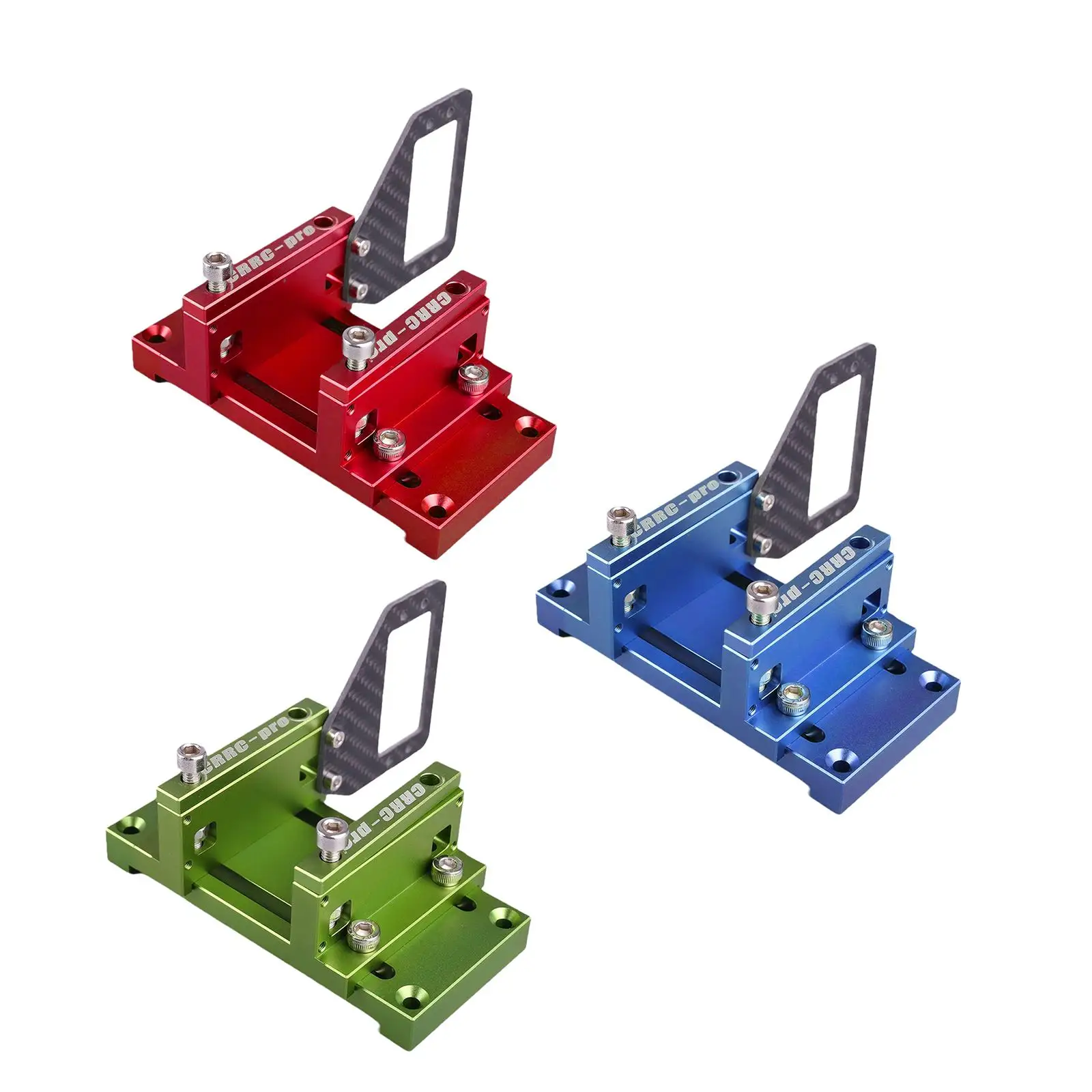 Precision Alignment Engine Mounting Stable Aluminum Alloy CNC Test Stand Replaceable Hardware for Model Aircraft Tuning