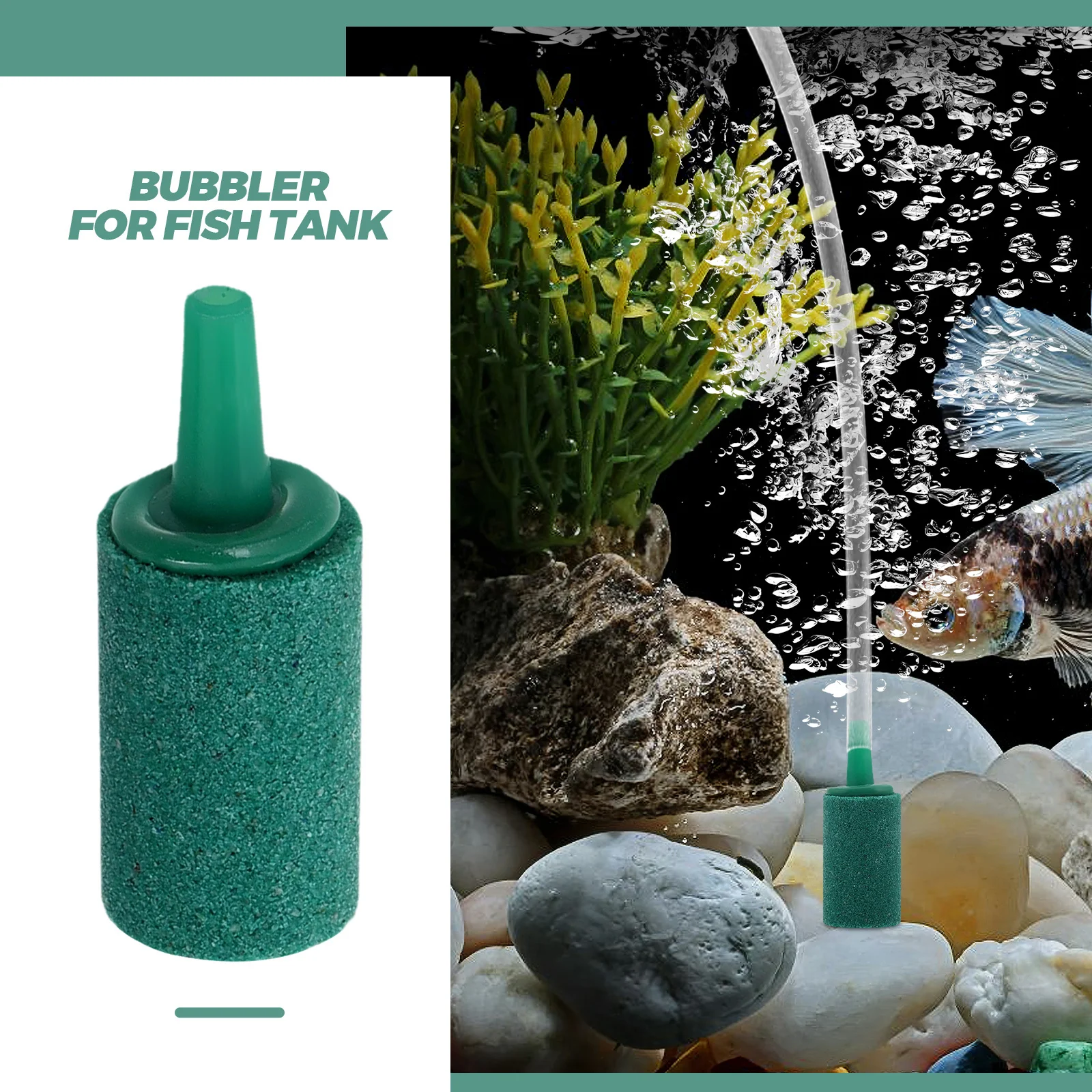 10 قطعة حوض السمك أحجار الهواء قطاع تصميم الرمال الملمس الفوار لخزان الأسماك الأكسجين مهوية الزراعة المائية اكسسوارات #6