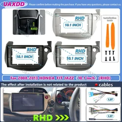 FOR 2008-2013 HONDA FIT JAZZ 10.1NCH RHD 2 Din Car Android frame panel Center cable harness adapter dashboard navigation decoder