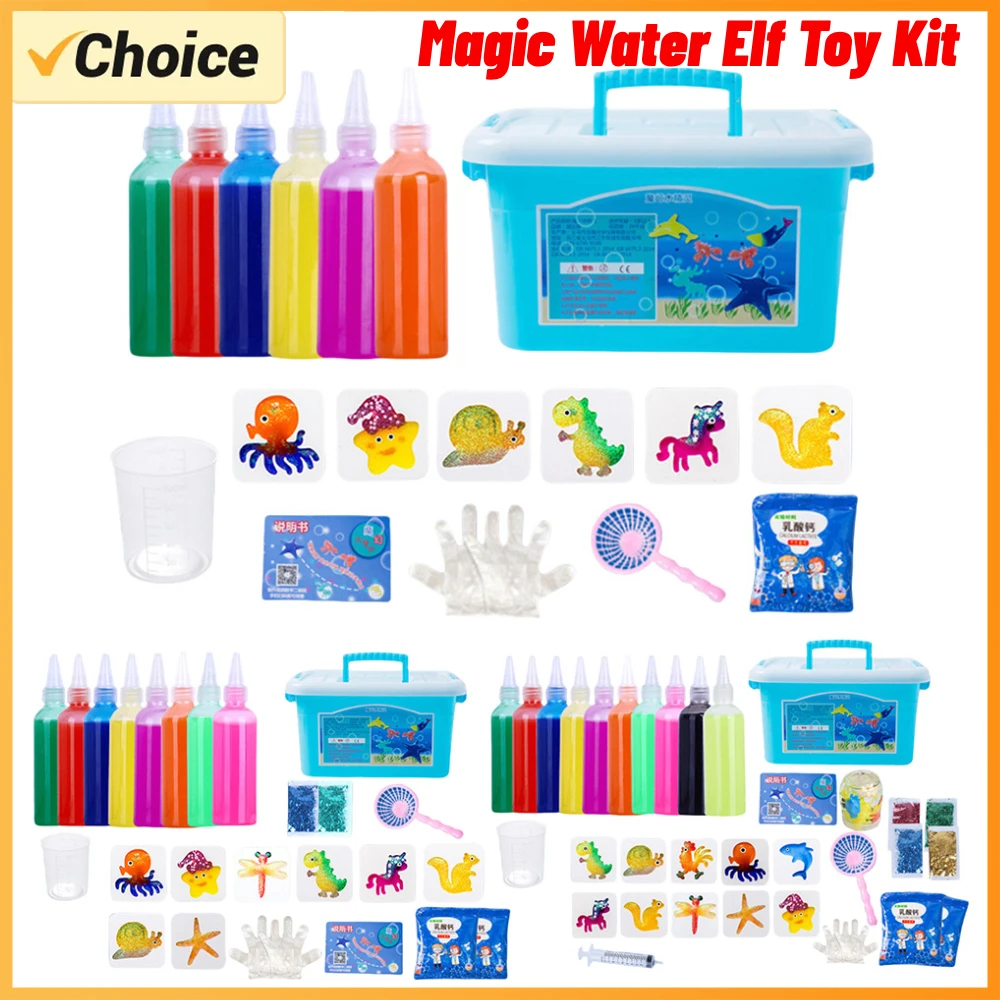 

Magic Water Elf Toy Kit Aqua Fairy Water Gel Aqua Gel for Kids Children Handmade DIY Magic Fairy Water Elf Magic Water Gel Kit