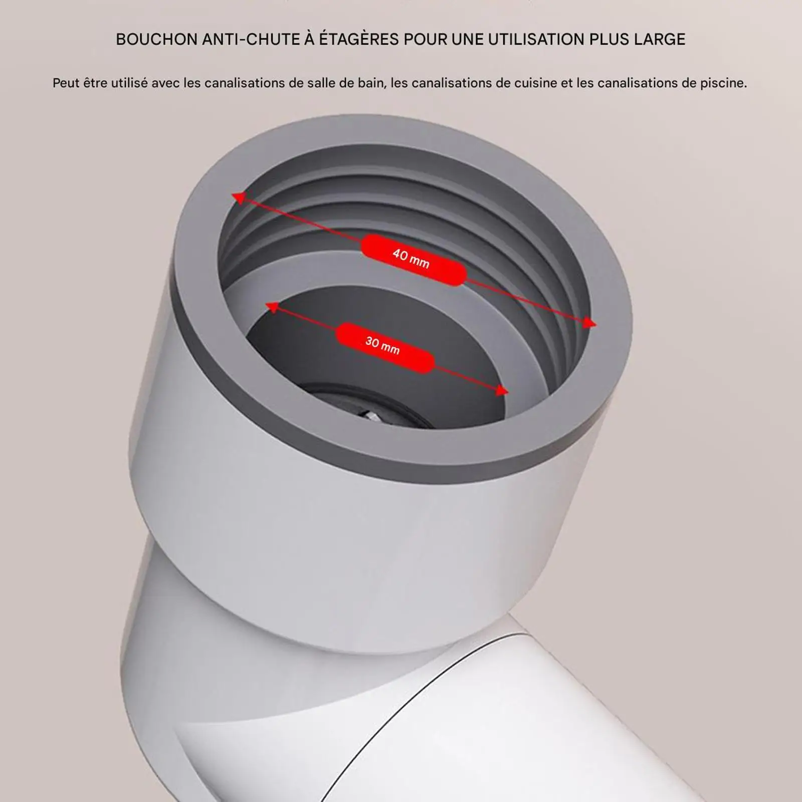 Drain Smell Stopper Automatic Drain Valve Easy to Install Fittings Backflow Preventer for Washroom Garbage Bathtub Mop Bucket