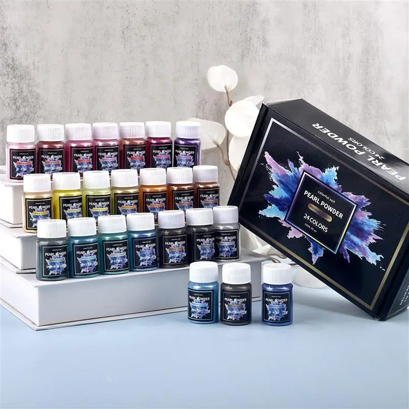 20ml Epoxy Resin Pigment Filler Pearlescent Powder Colorant Dye Filling Dye DIY Jewelry Candle UV Resin Color Pigment