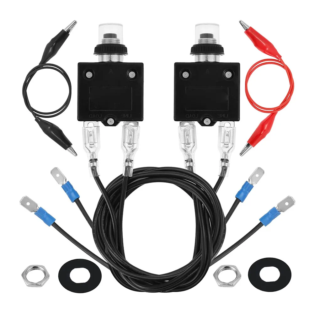 2pcs 3 AMP 5 AMP Resettable Fuse Circuit Tester Kit   Manual Reset Circuit Breaker Works With ATC Fuse Slots HVAC