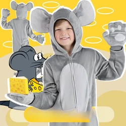 2024 New Children's Animal Cosplay Costumes Mouse Style Cos Suit Christmas School Stage Performance Costumes