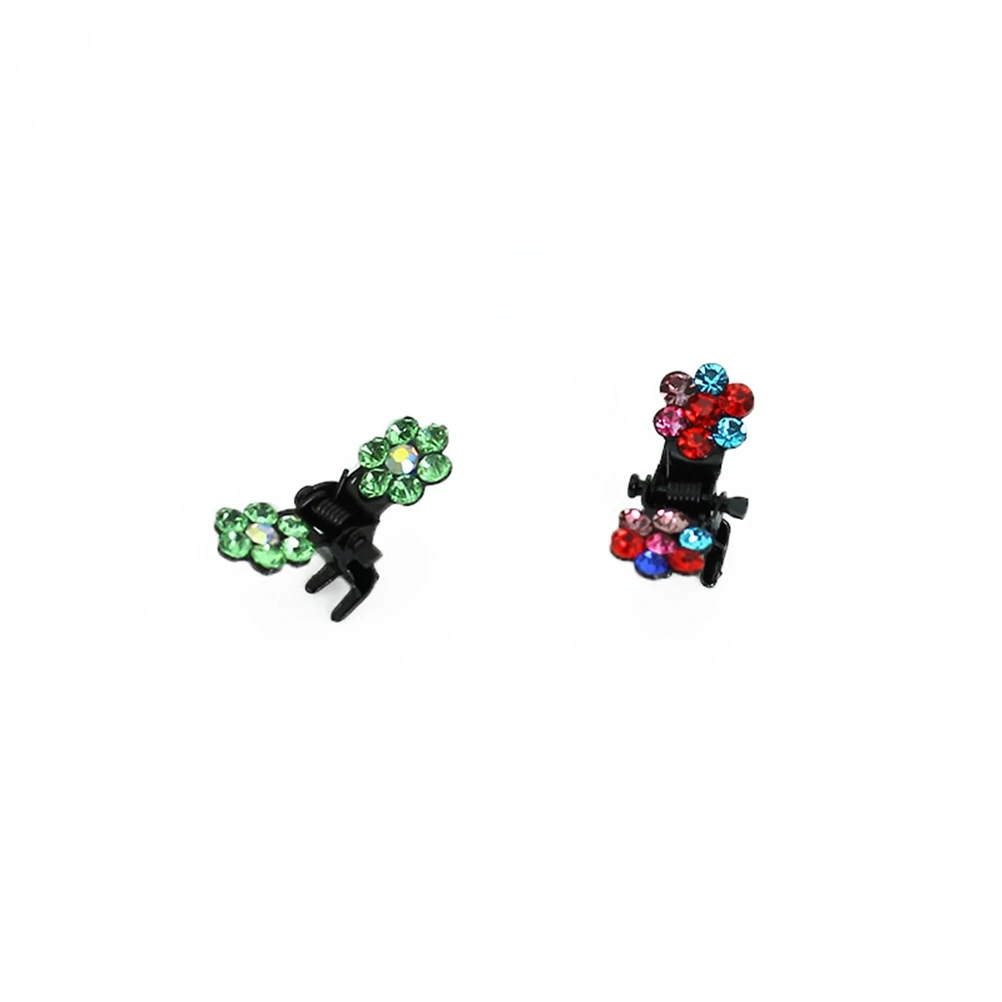 

120 Pcs Cute Flower Shape Durable Colorful Kids Claw Girl Hair Accessories Hair Claw Kids Hairstyle Gifts