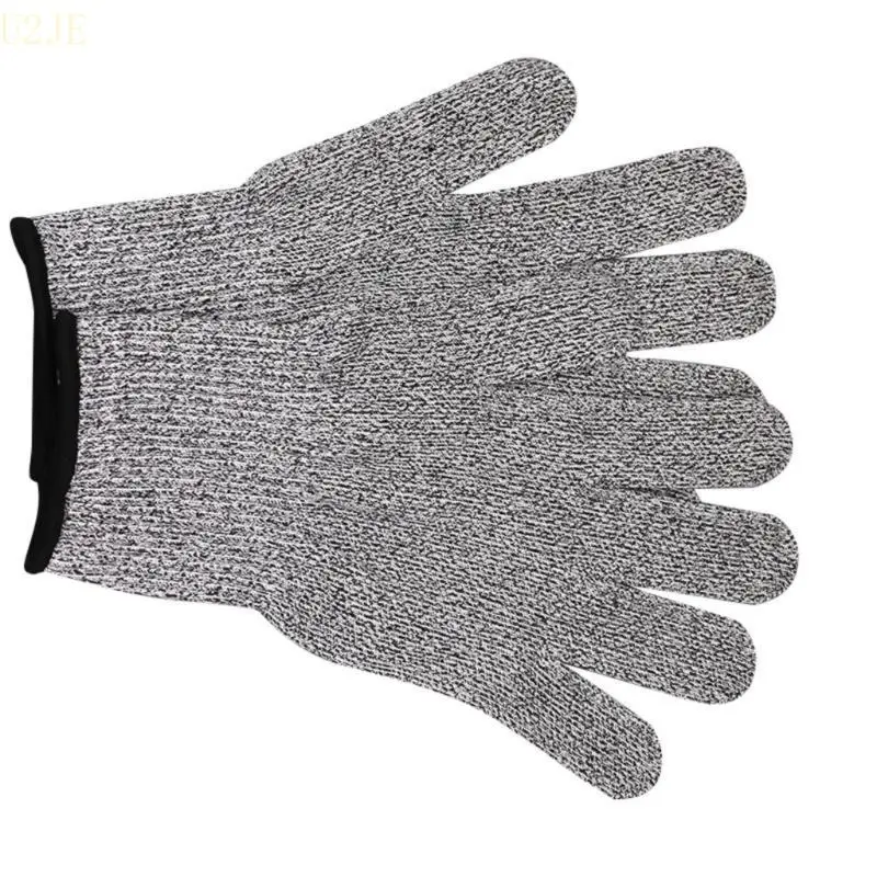 U2JE 2 Pair Cut Proof Gloves Work Gloves Cut Resistant Safety Gloves Protective Gloves Cutting Protections Gloves for Kitchen