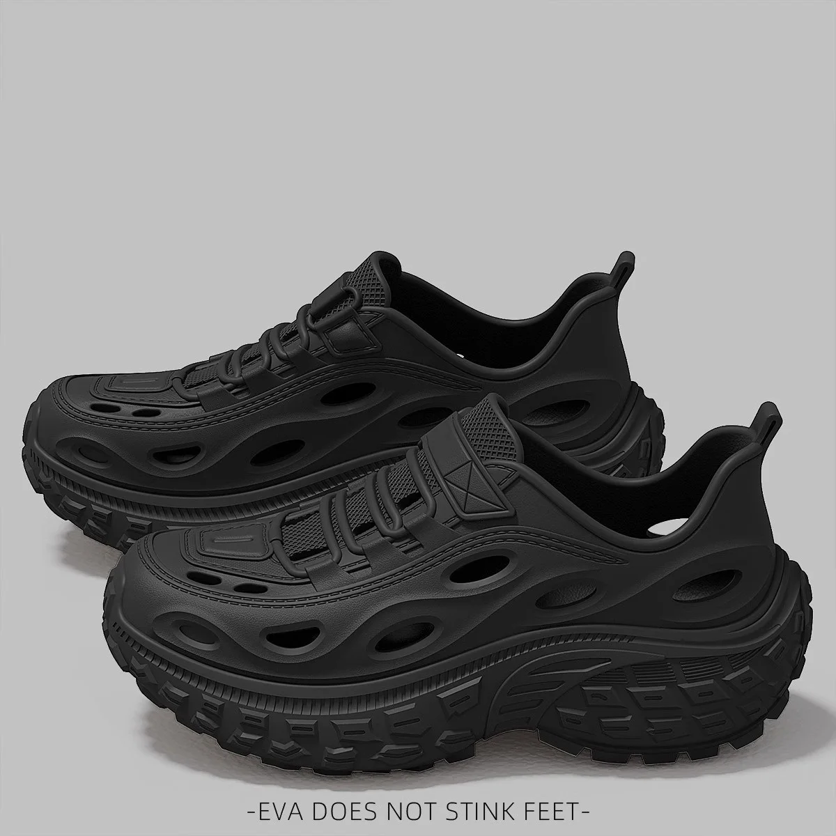 

Breathable Sneakers for Men and Women - Eva Slip-On Loafers, Fashionable Lace-Up Design, Flat Casual Shoes Suitable for All Seas