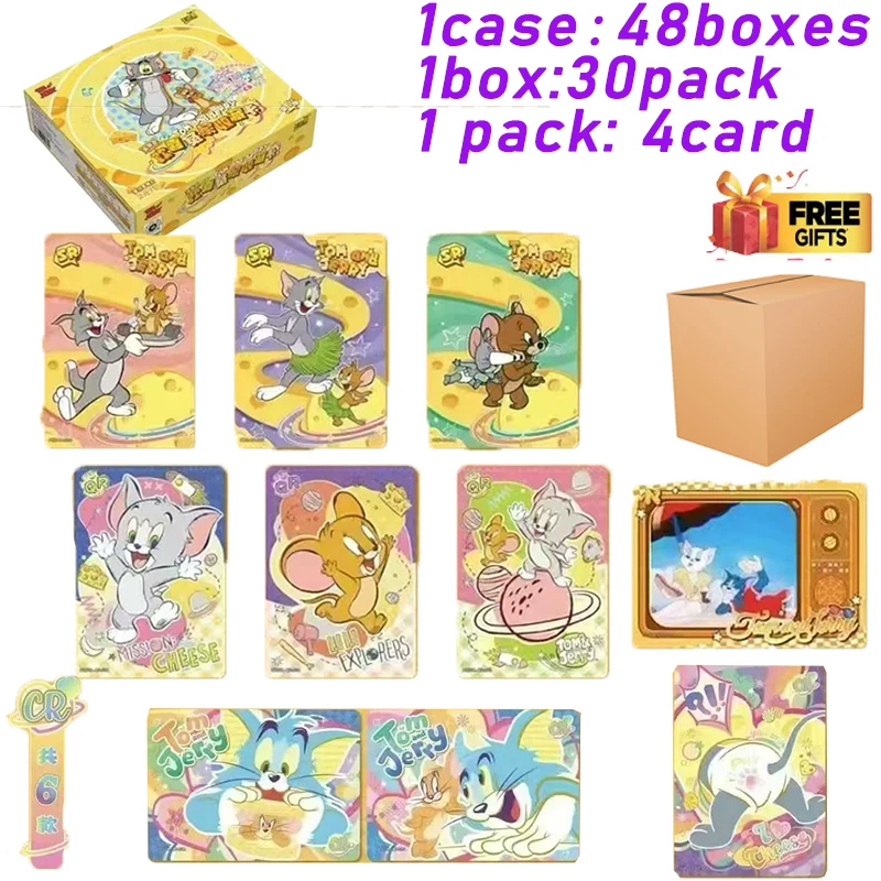 KAYOU Collection Cards Tom and Jerry - Vol.1 Zhui Qu Pack Series Rare Holo Board Games Party Game Christmas Gift Kids Anime Toy