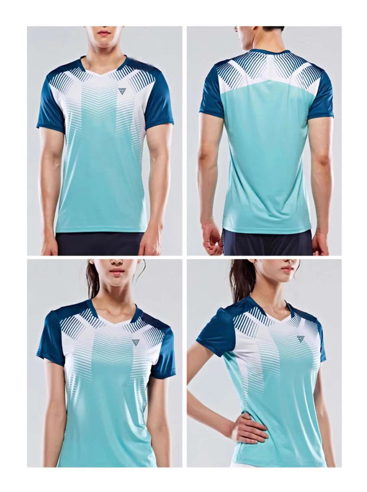 2024 sweat tennis clothing women\'s suit quick-drying Slim short-sleeved table tennis sportswear men and women badminton clothing