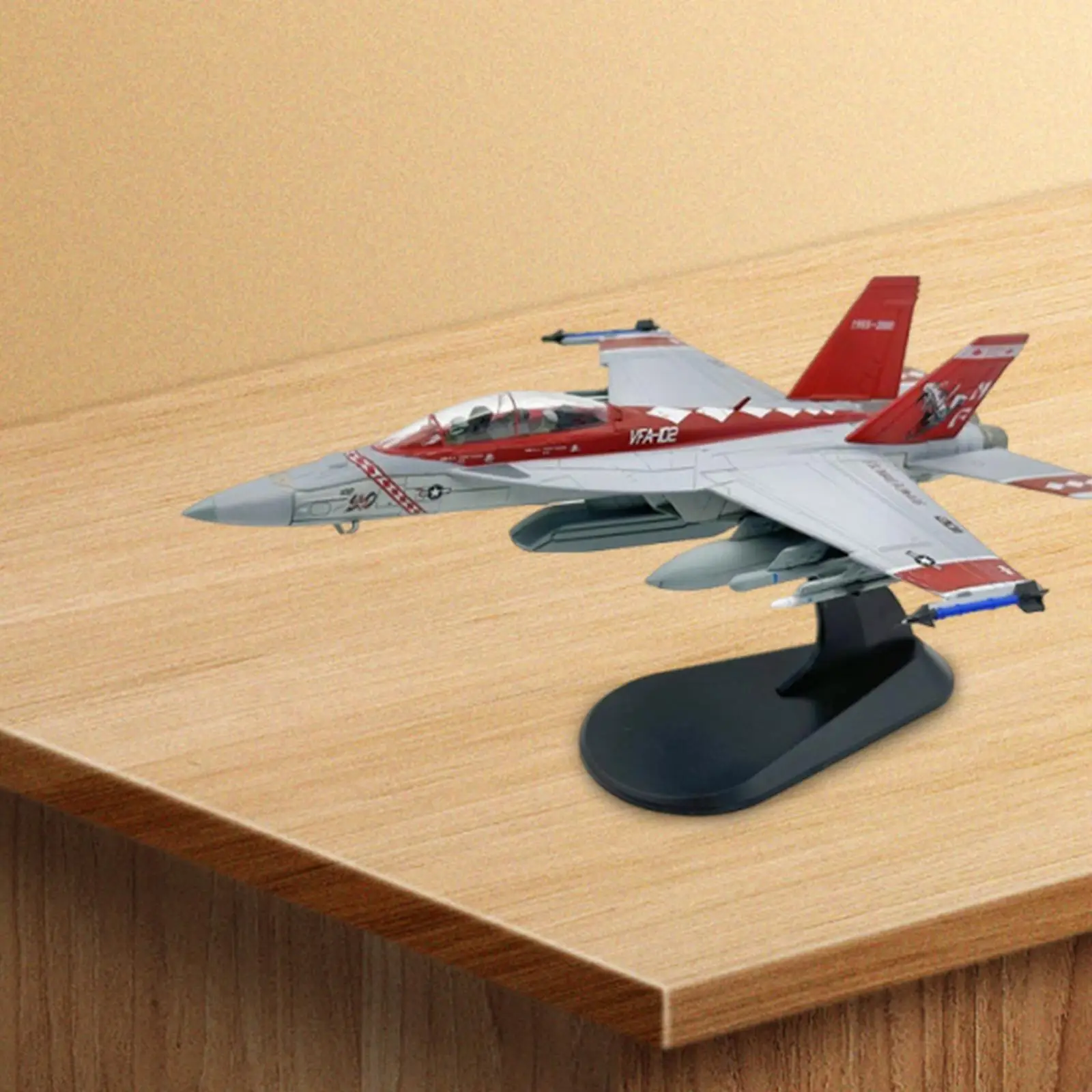 

1/100 F18 Fighter Model Tabletop Decor Airplane Model for Bedroom Home Shelf
