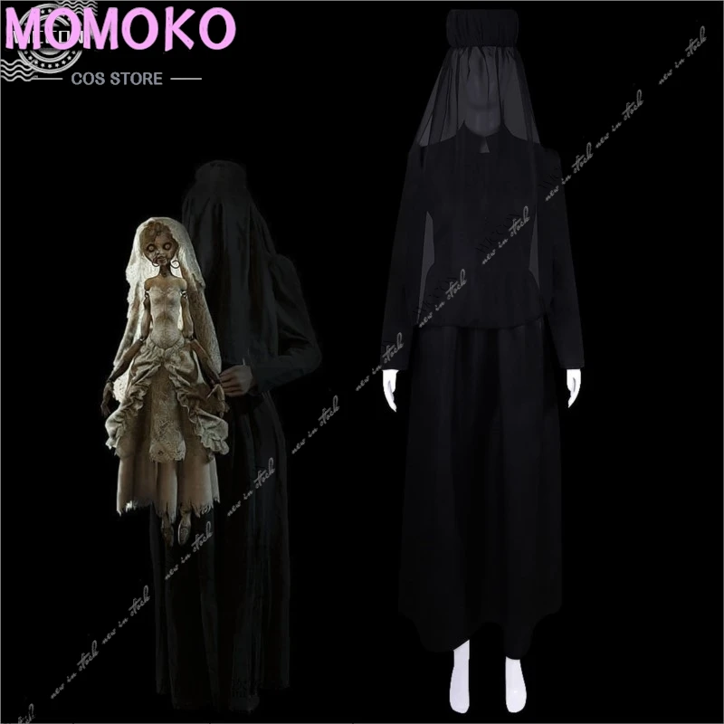 

Donna Cosplay Resident Game Cos Evil 8 Mrs. Benevento With Veil Nun Dress For Halloween Costume Role Play Horror Dress Woman