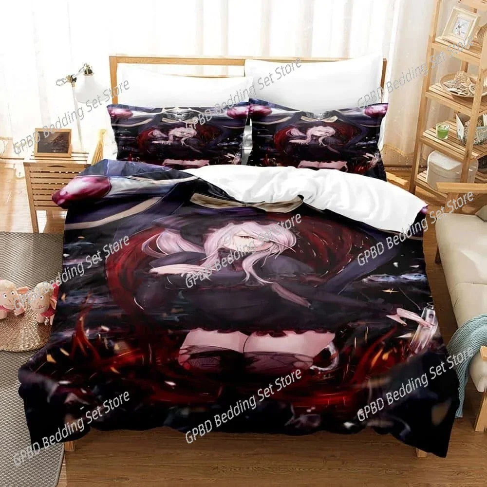 Fashion OVERLORD 3D Bedding Set Duvet Cover Pillowcases Single Twin Full Queen King Size Home Decor Quilt Boys Gift