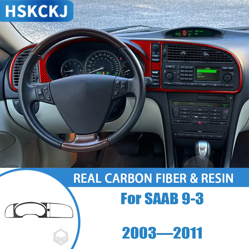 

For Saab 9-3 2003—2011 Car Interior Accessories Carbon Fiber Dashboard Speedometer Display Panel Cover Trim Sticker