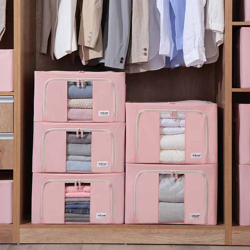 

Laundry Box Storage Organizer Bin Closet Fabric Home Cloth Organizing Fabric Linen Foldable Collapsible Drawer Basket Stackable