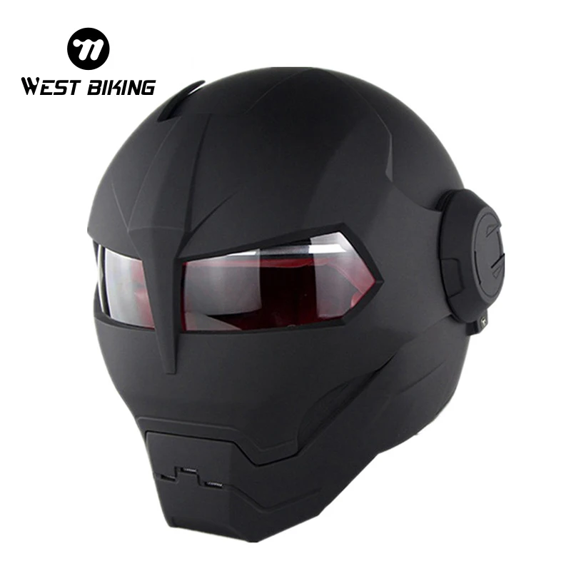 

WEST BIKING Cool Cycling Helmet ABS Full Face Skull Retro Motorbike Mountain Bike Helmets Capacete Casco Classic Bicycle Helmet