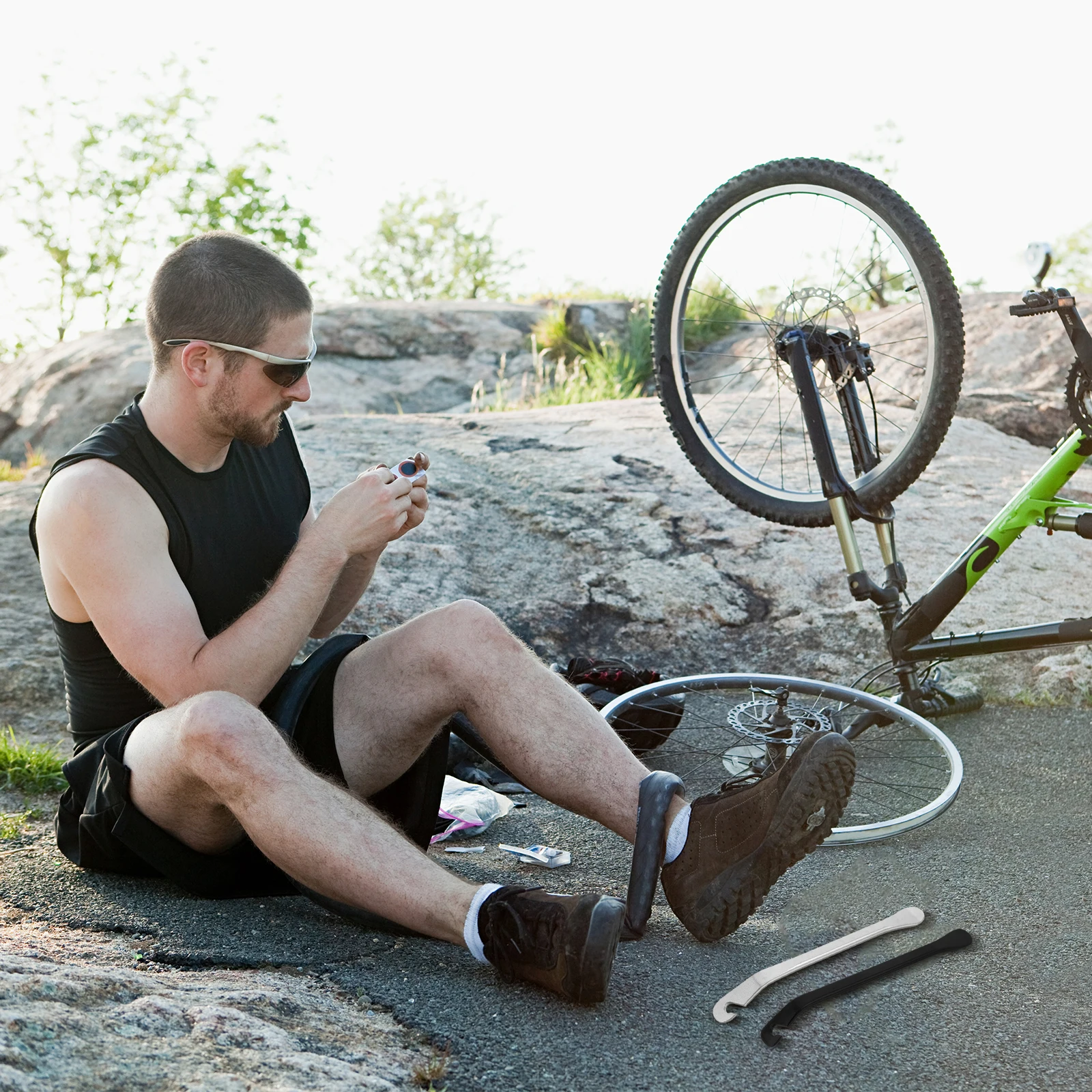

10pcs Bike Tyre Lever Bicycle Tire Repair Tool Durable Lightweight Anti-Slip Handle Mountain Road Bike Maintenance Tyre
