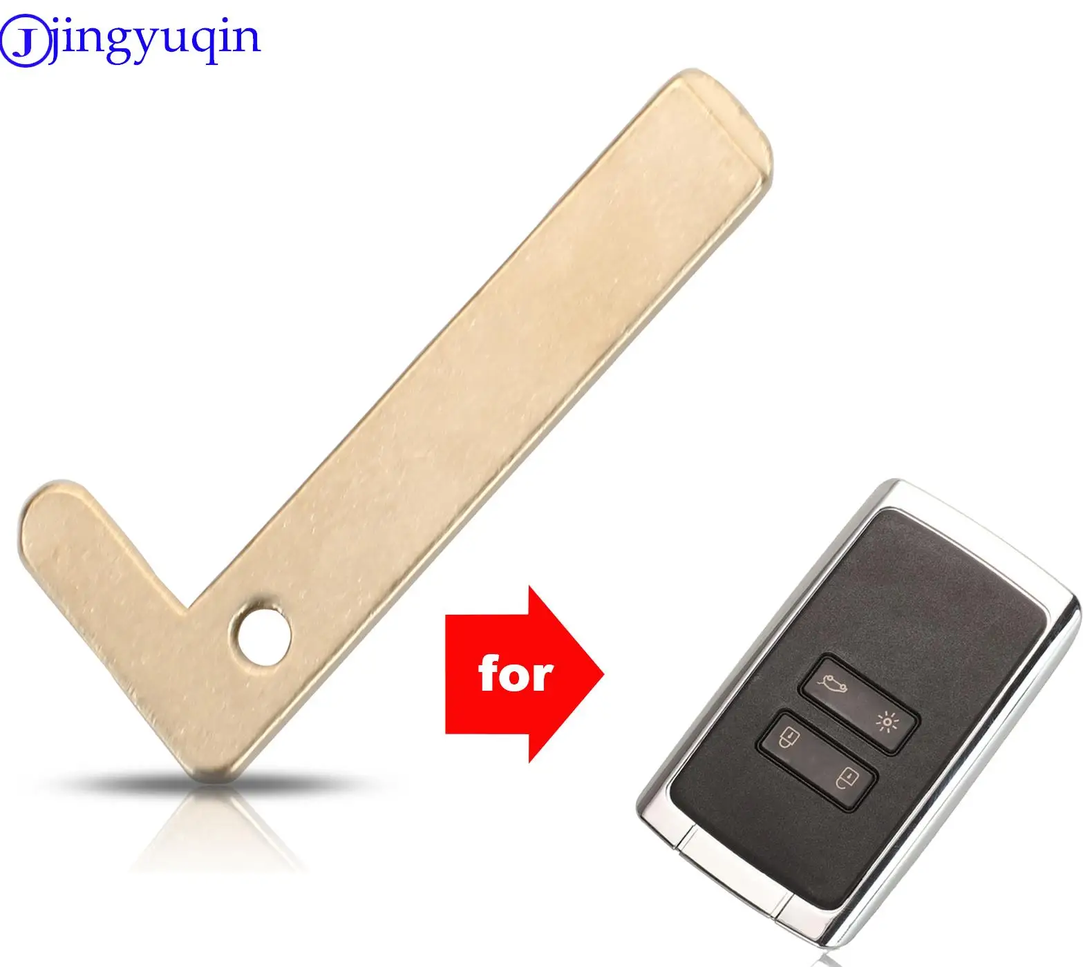 jingyuqin 1ps Remote Car Blank Key Uucut Blade For Renault Megane 4 Car Key