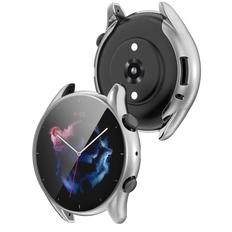Aerku Coque Compatible avec Amazfit GTR 3 Pro/GTR 3 - Protection Écran 9H HD en Verre Trempé et PC Anti-Rayures - Transparent et Noir Aerku Coque Compatible avec Amazfit GTR 3 Pro/GTR 3 - Protection Écran 9H HD en Verre Trempé et PC Anti-Rayures - Transparent et Noir