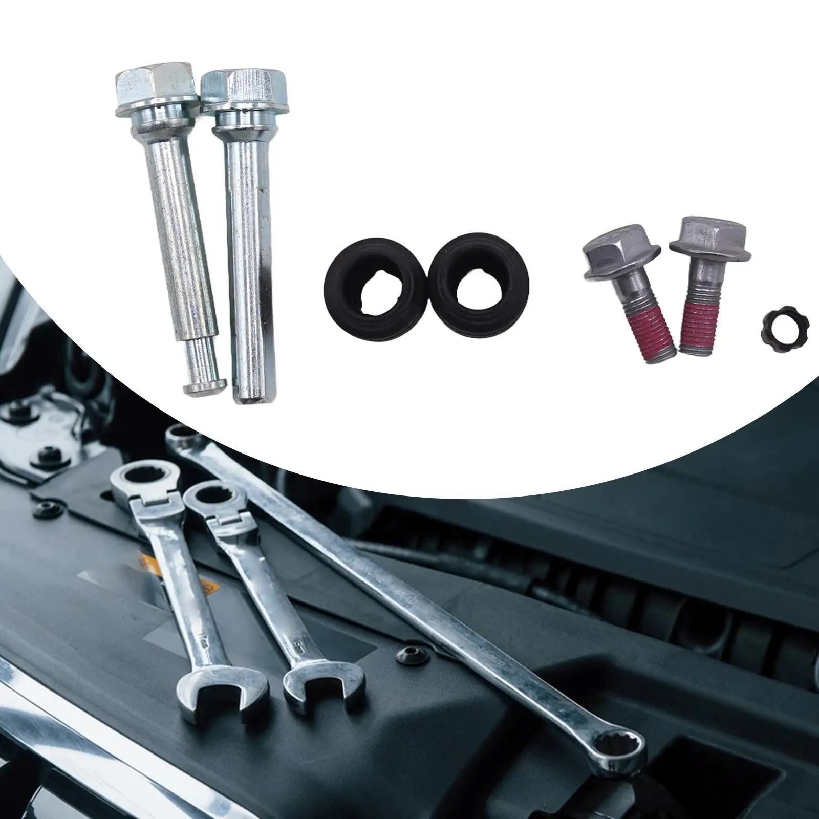 

Front Brake Caliper Slider Pin Guide Kit Professional Bcf1434R High Performance Easily Install Replace for Insignia