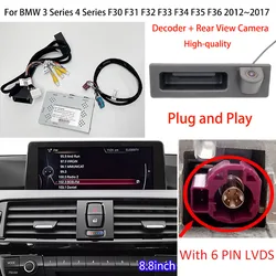HD Trajectory Decoder Rear View Camera For BMW 3 Series 4 Series F30 F31 F32 F33 F34 F35 F36 2012~2017 NBT OEM Screen Upgrade