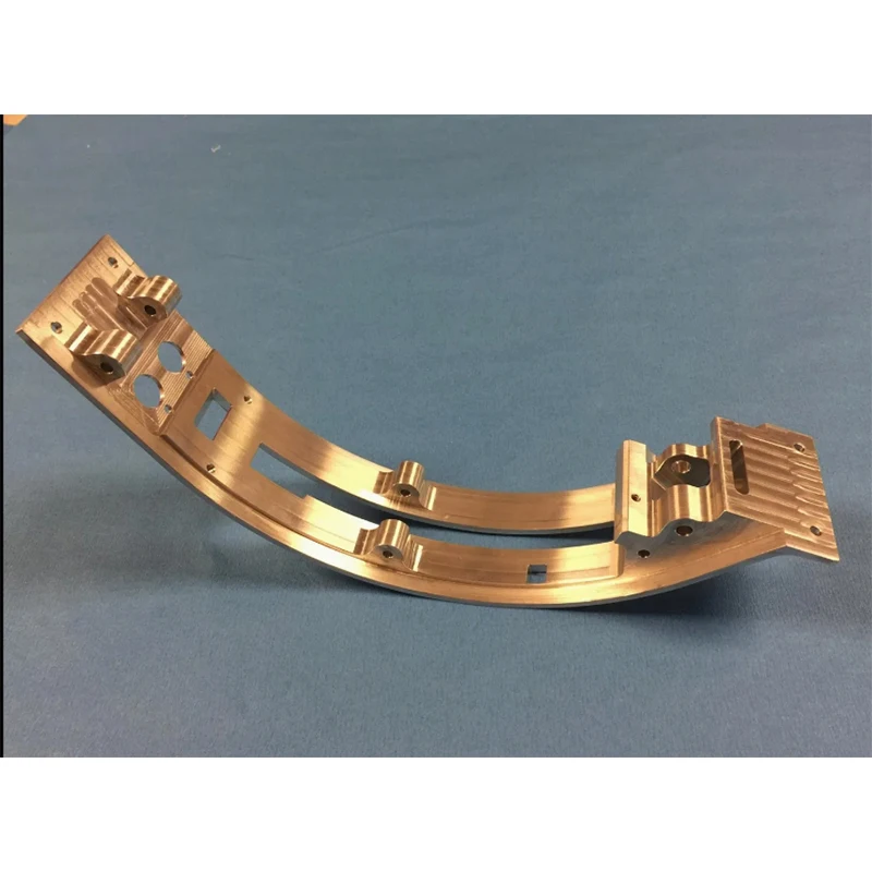 Custom Brass Fixed Frame Panel Bracket 5 Axis CNC Machining Milling Service for Copper And Bronze Machined Parts