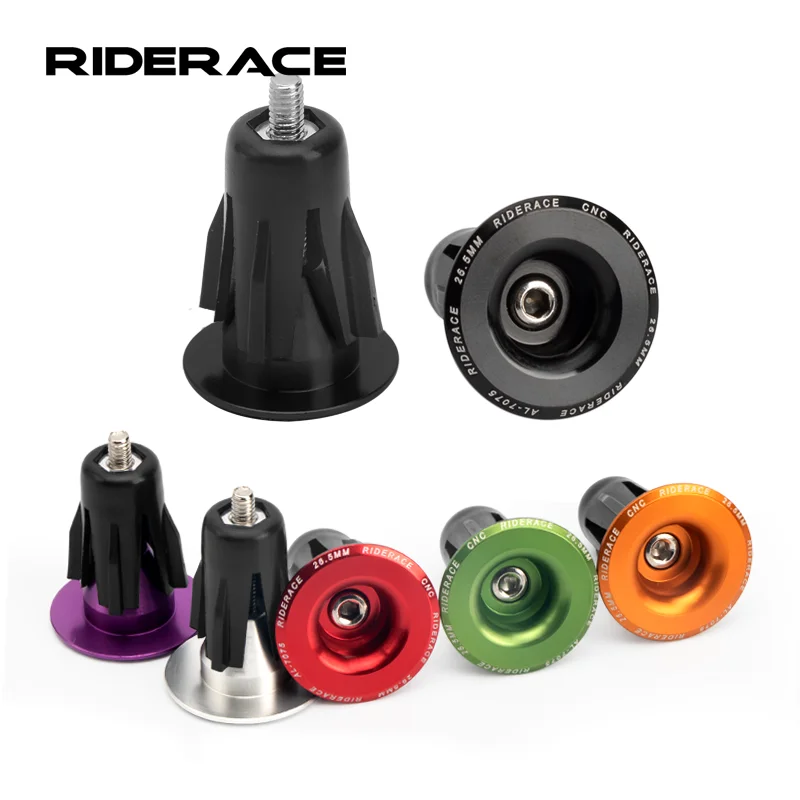 Bike Grip Handle Bar End Cap Aluminium Alloy MTB Mountain Cycling Handlebar Grips Plugs Caps 23.5MM For Road Bicycle