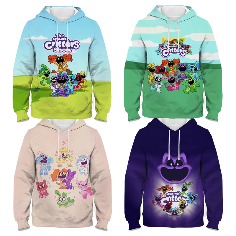 

Smiling Critter Hoodie Catnap Dogday Kids Sweatshirt Boys Girls Cartoon Fashion Casual Clothes Cute Children Pullover