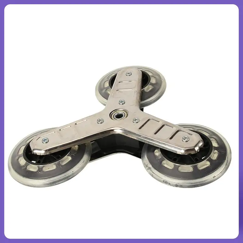 Universal for Luggage/Strollers! black Stainless Steel Triangular Wheels - Wear-Resistant & Silent