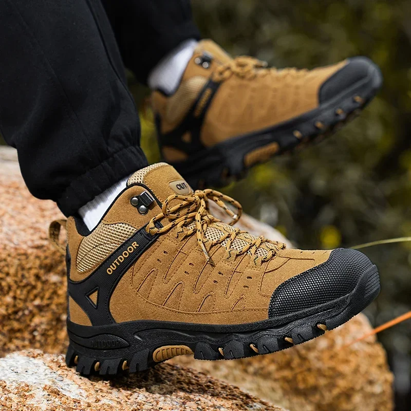 Duży rozmiar 47. Męskie buty turystyczne Wysokiej klasy buty górskie Outdoor Trekking Turystyka Buty Odporne na zużycie Mężczyźni Walking Myślistwo