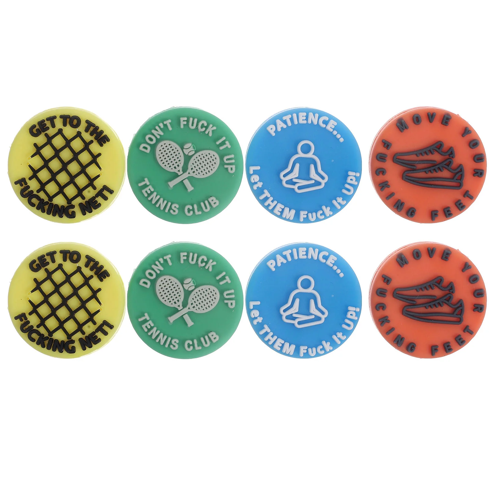 8 Pcs Tennis Racket Absorber Shocking Vibration Dampener Racquet Silicone Man