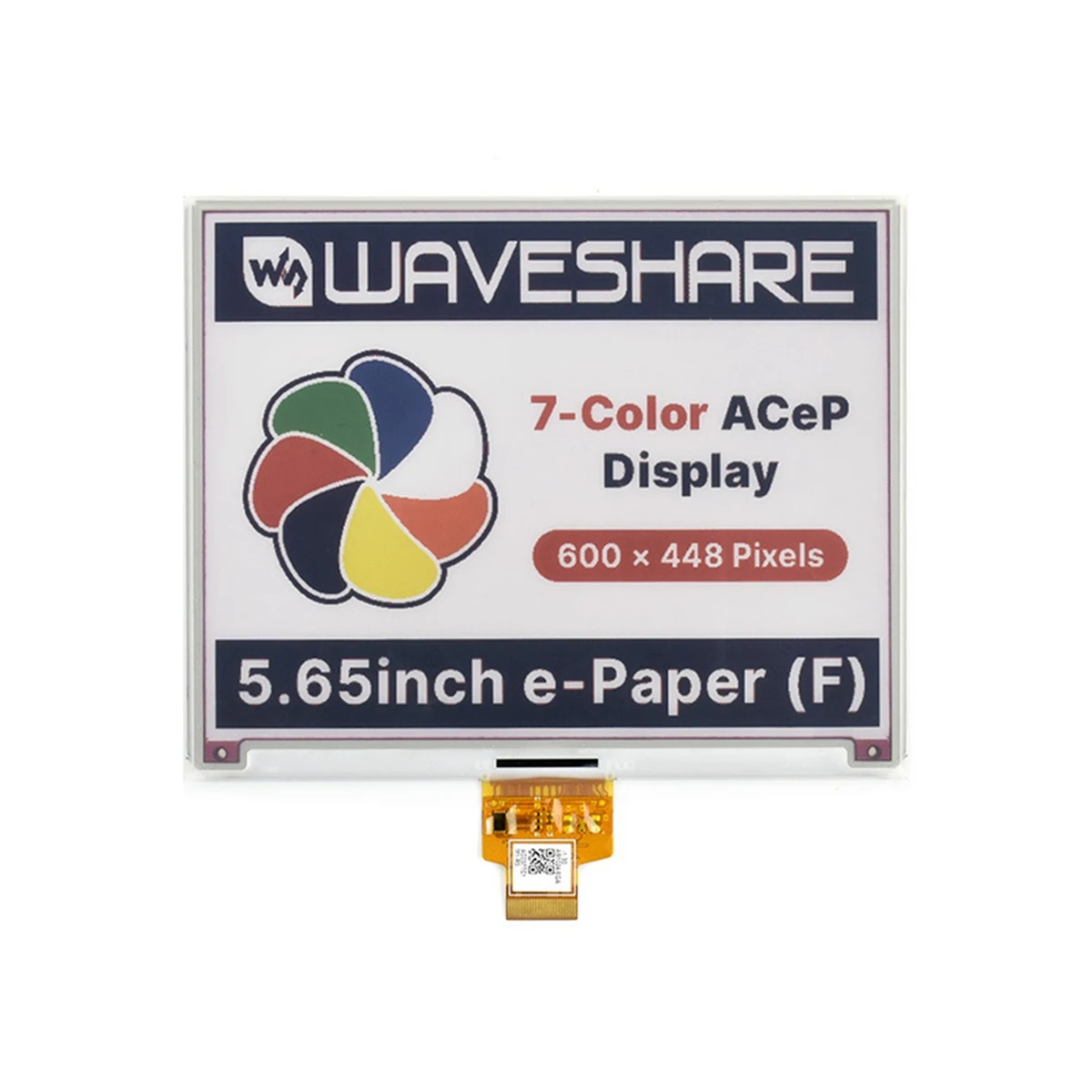 5.65Inch Colorful E-Paper E-Ink Raw Display, 600X448 Pixels, ACeP 7-Color, SPI Interface Supports