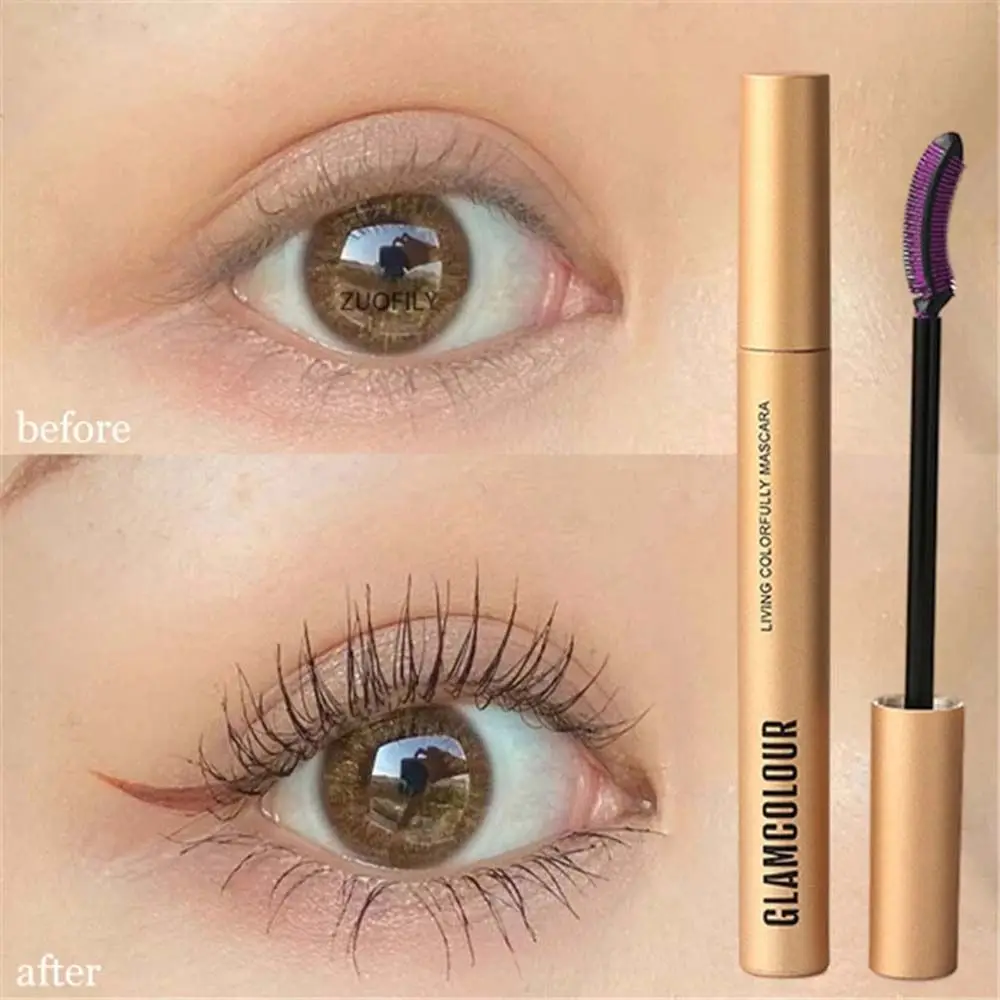 Draagbare Sneldrogende Make-Up Tool Langdurige Zweetbestendige Wimpers Verlenging Waterdichte Mascara Dikke Mascara Curling Wimpers