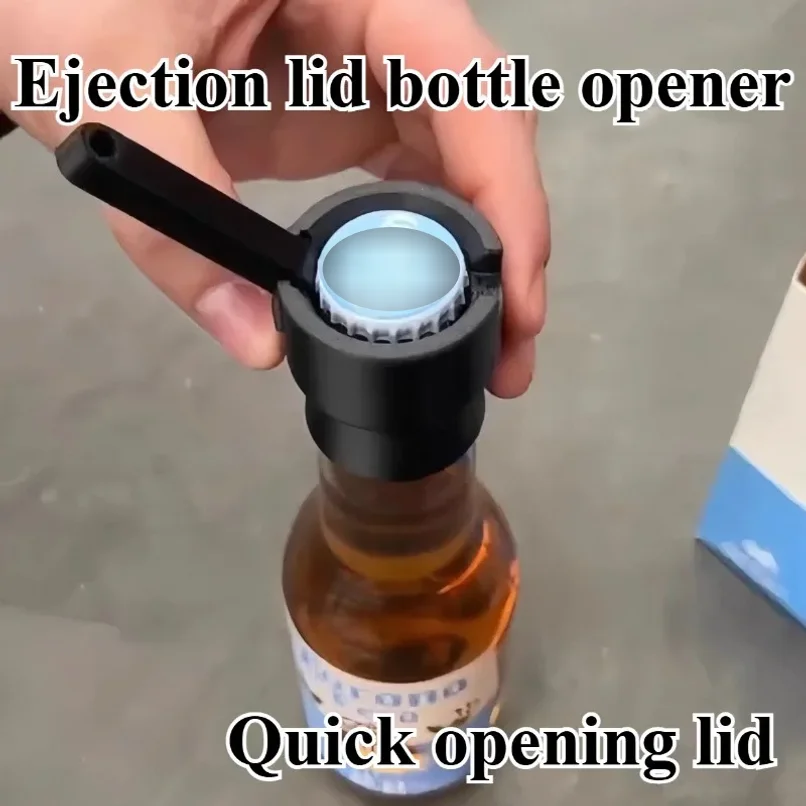 3D printed novel wine opener with interesting pop-up design, capable of opening 330 ml/500 ml bottle caps