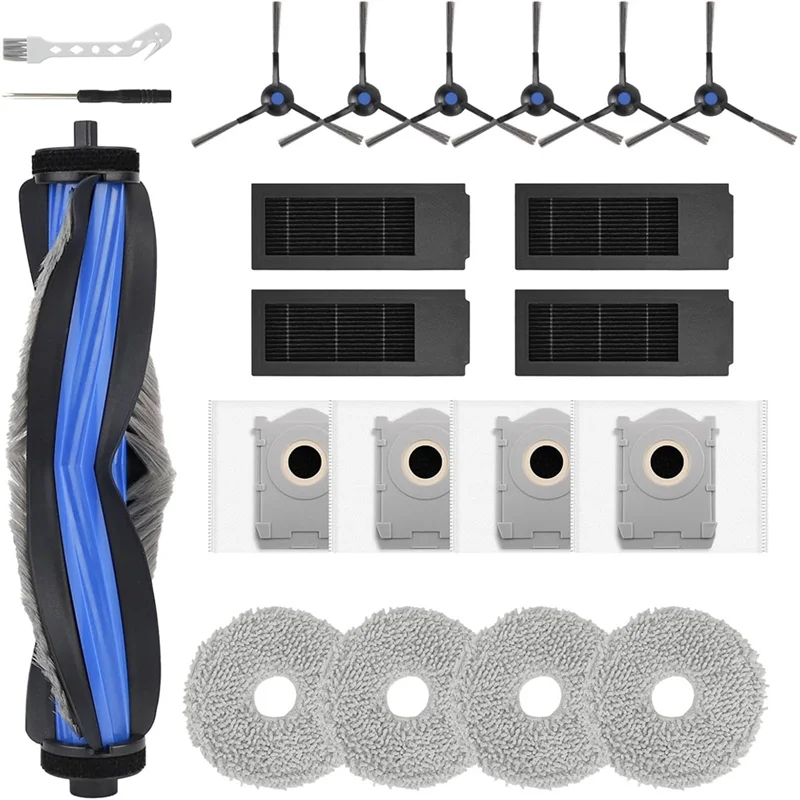 B82B-Replacement Parts For ECOVACS DEEBOT T50 PRO Omni Robot Vacuum Cleaner, Accessories Set