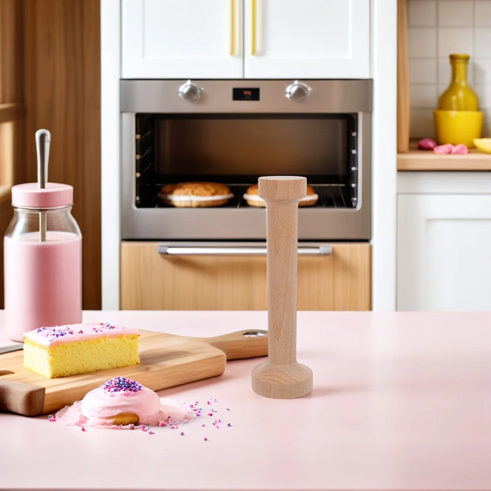 

Double Side Egg Tart Mold Wooden Tart Tamper For Baking Dough Pressing Tool Pastry Molding Kit - Baking Shaping Tools