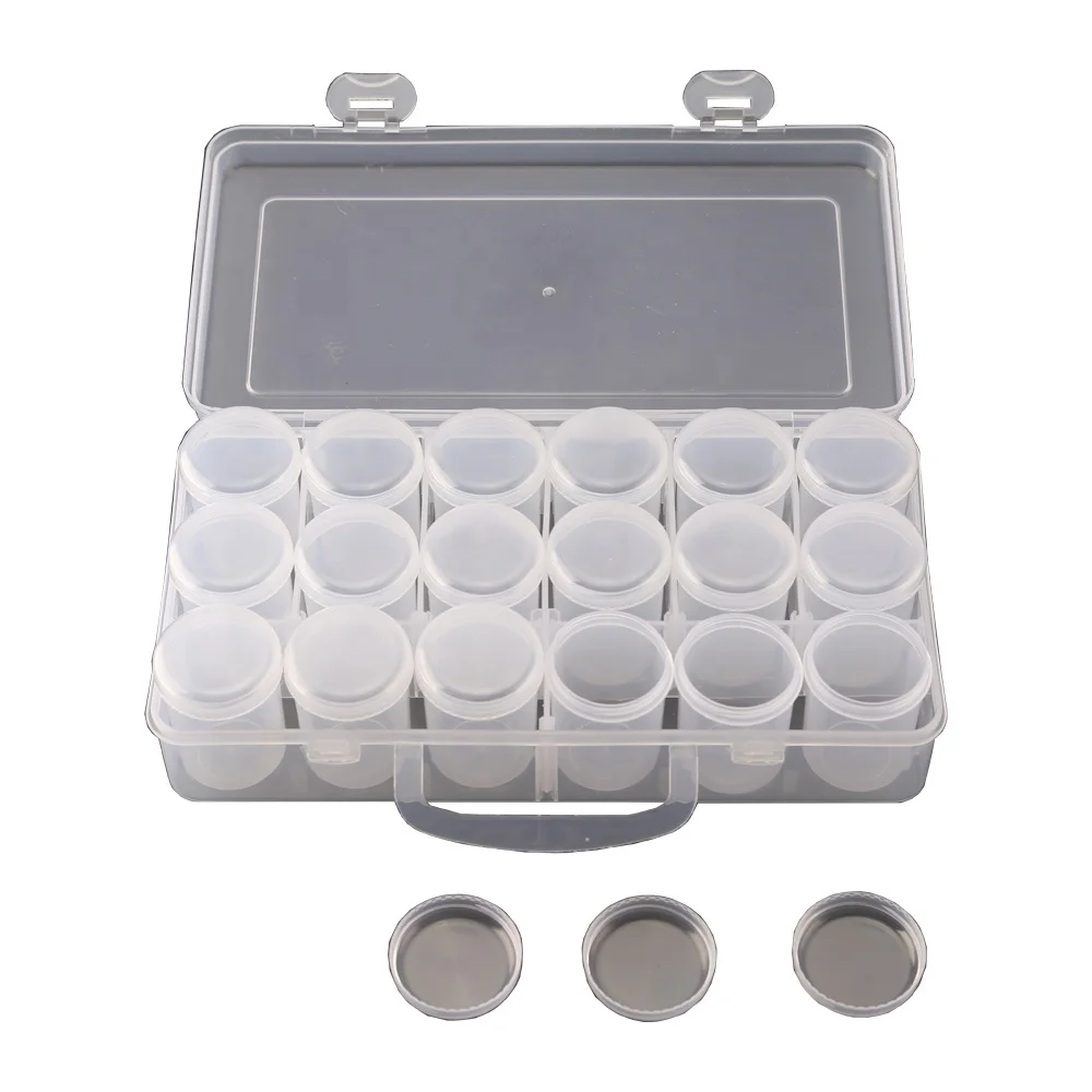 

chip sorting box Pureplay Poker Club Portable Chip Collector Set Multi-function Round bottle portable chip box -18 grid