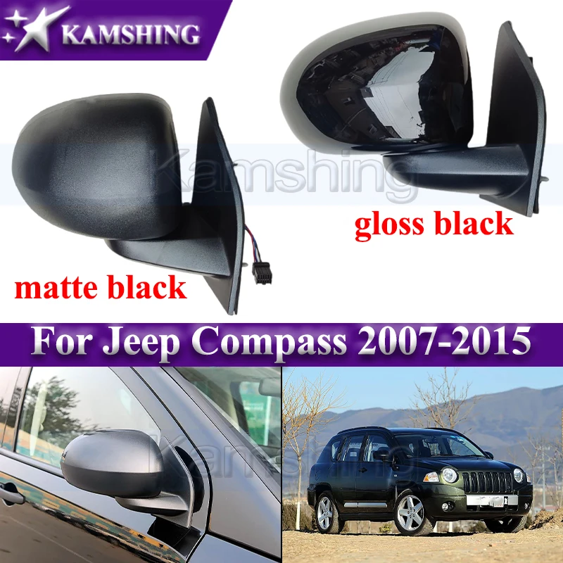 

Автомобильное наружное зеркало заднего вида Kamshing в сборе для Jeep Compass 2007-2015, боковое зеркало заднего вида
