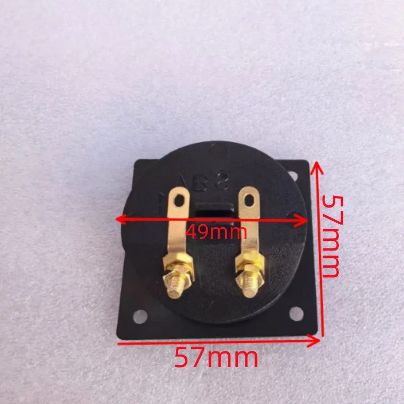57X57mmSquare Speaker Junction Box Back Panel Wiring Terminal Speaker Connection Socket Junction Box