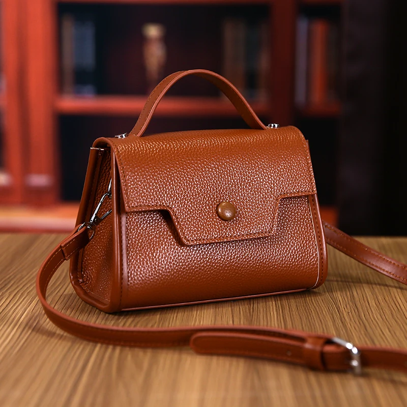 2024 New Authentic Leather Women Handbag Famous Luxury Brand Women\'s Crossbody Bag Fashion Trend Female Shoulder Bags Wallet Sac