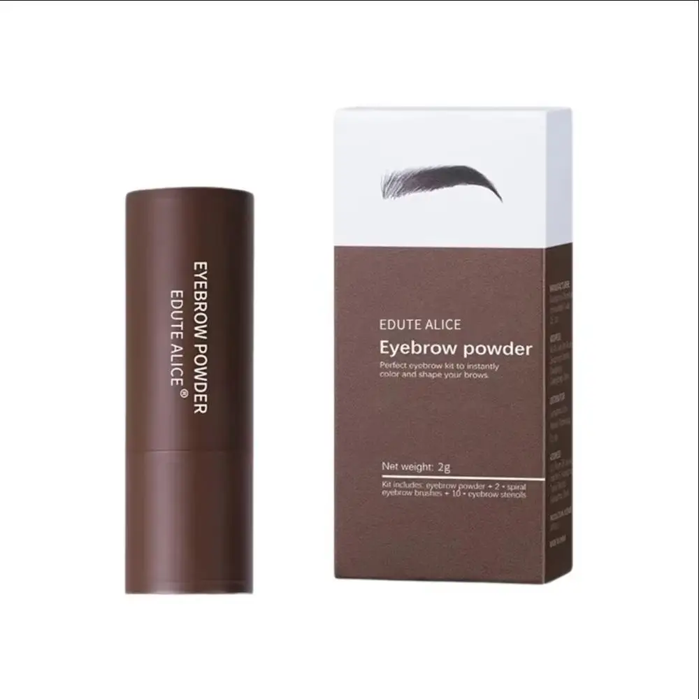 Picture 6: Eyebrow Stamp Powder Kit, Brow Shaping Makeup Tool with Eyebrow Stencil for Quick Eyebrow Grooming