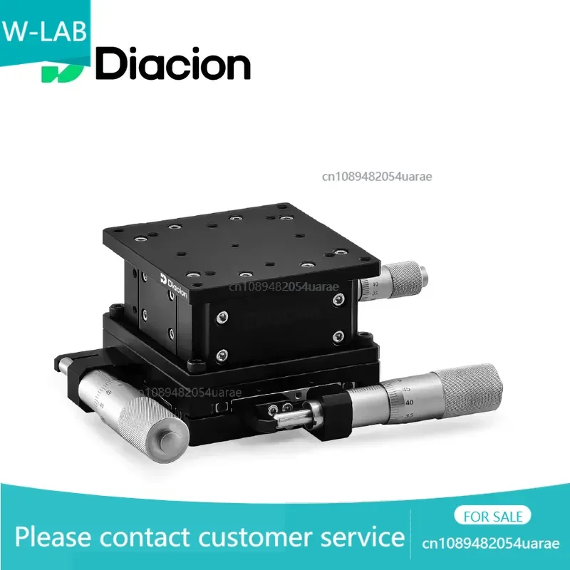 Diacion XYZ Aluminum Alloy Multi-axis 80mm Fine-Tuning Micrometer Heads Feeding Drive Positioning Stage Manual Stage 0.1mm