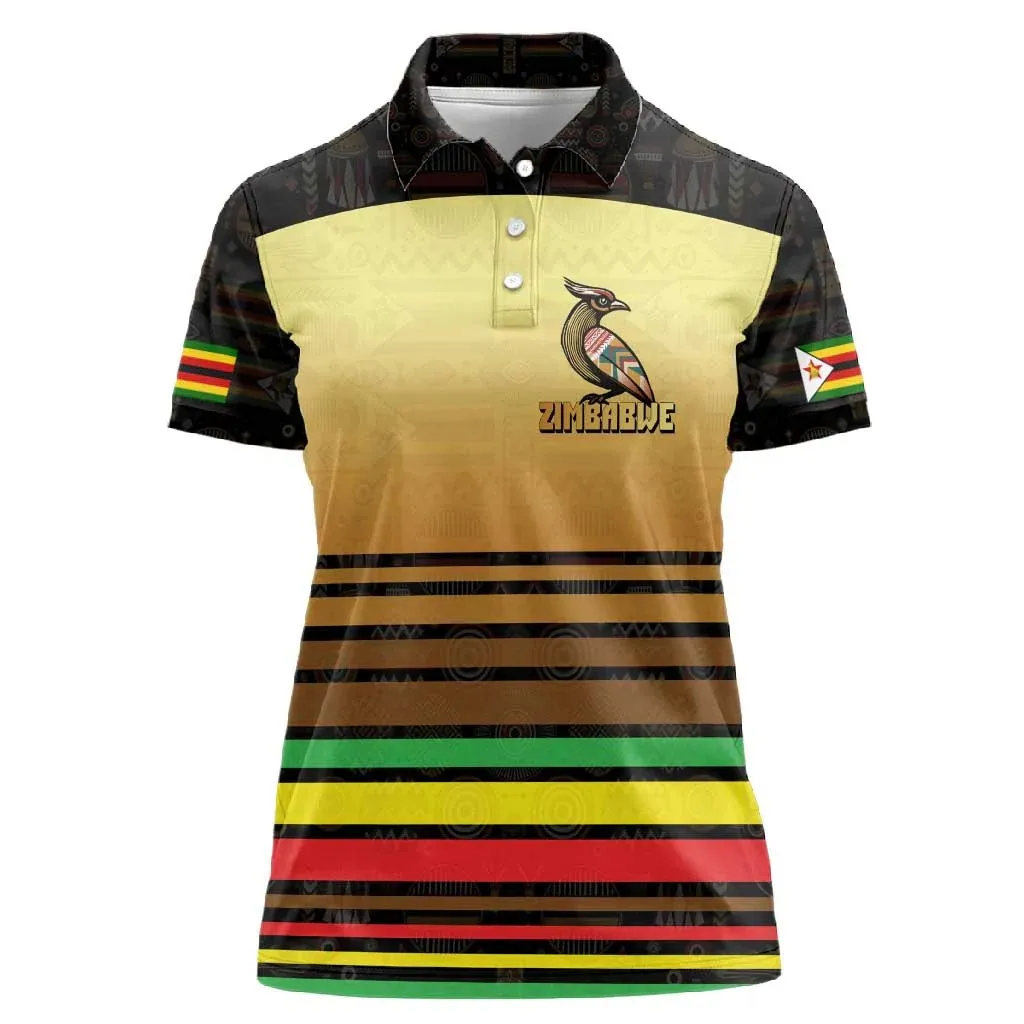Sommerliche Street-Fashion-Oberteil: Traditionelles Simbabweisches Damen-Poloshirt mit Ethnischem Muster und Kurzen Ärmeln, Lässiges T-Shirt – Detail 7