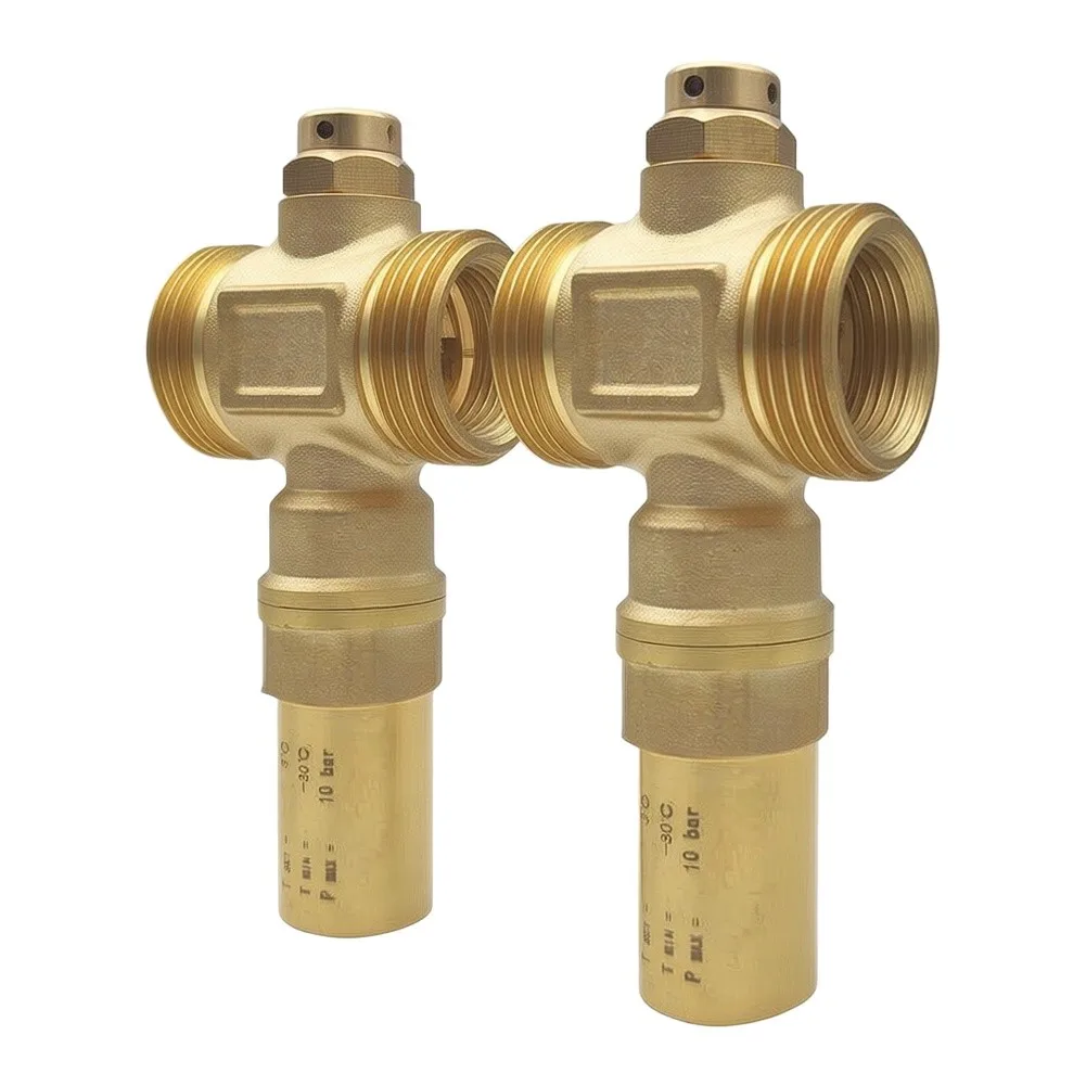 For Floor Heating System Antifreeze Valve DN25 1 inch Brass Automatic Operation Drain Residual Water Prevent Freeze Damage