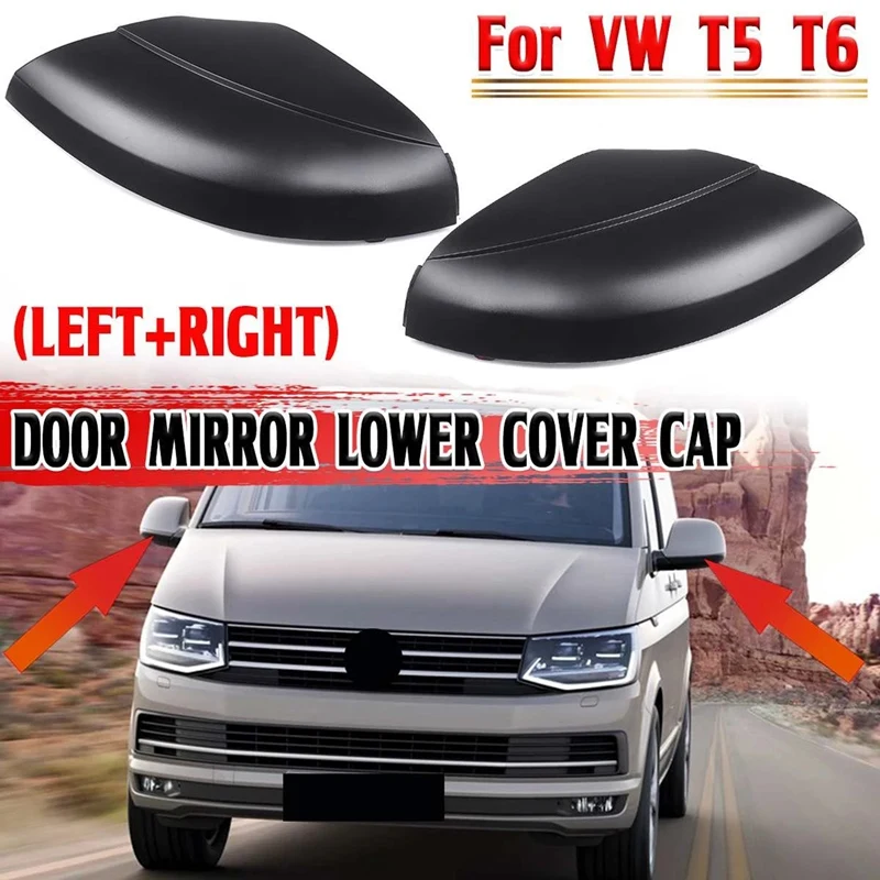 

Auto Side Wing Mirror Lower Cover Matte Black for VW Amarok 2013 T5 Facelift 2010-2015 7E1857603B 7E1857604B Exterior Parts