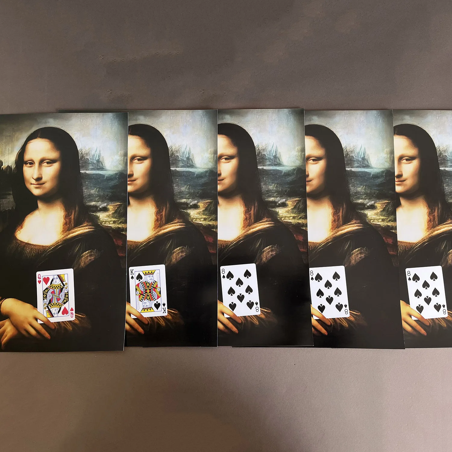 Additional Supplementary Packs For Large Mona Lisa Prophecy Magic with 1x King of Spades, 1x Queen of Hearts, 3x 8 of Spades